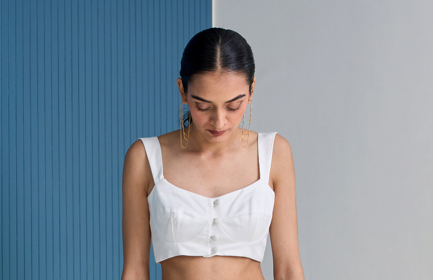 White Cropped Bodice