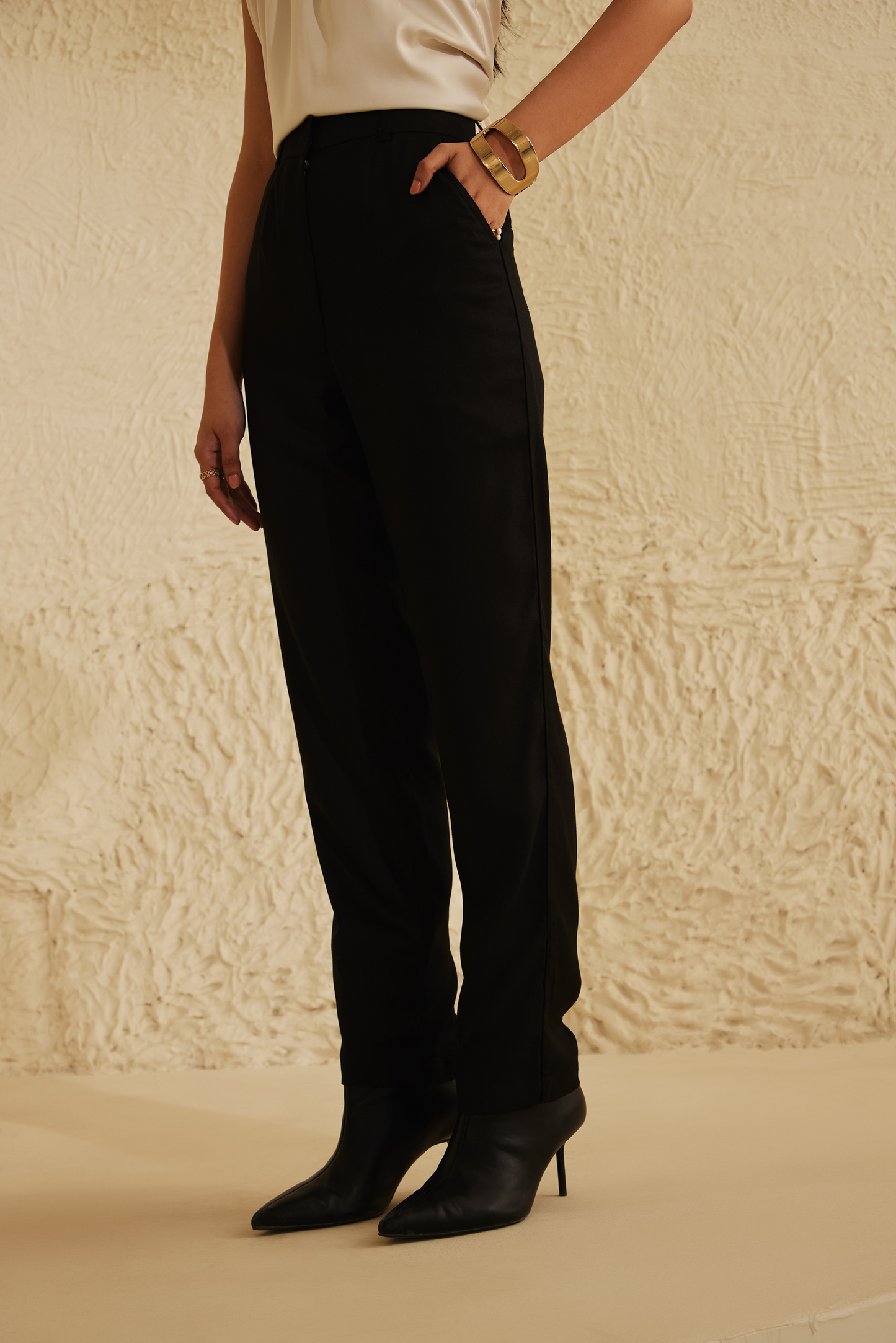 Black Piping trousers